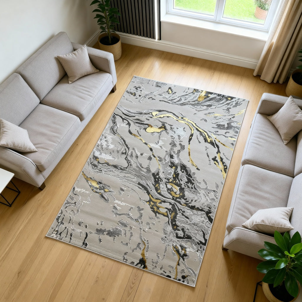 Designer Neutral Rug for Living Room | Platinum UK