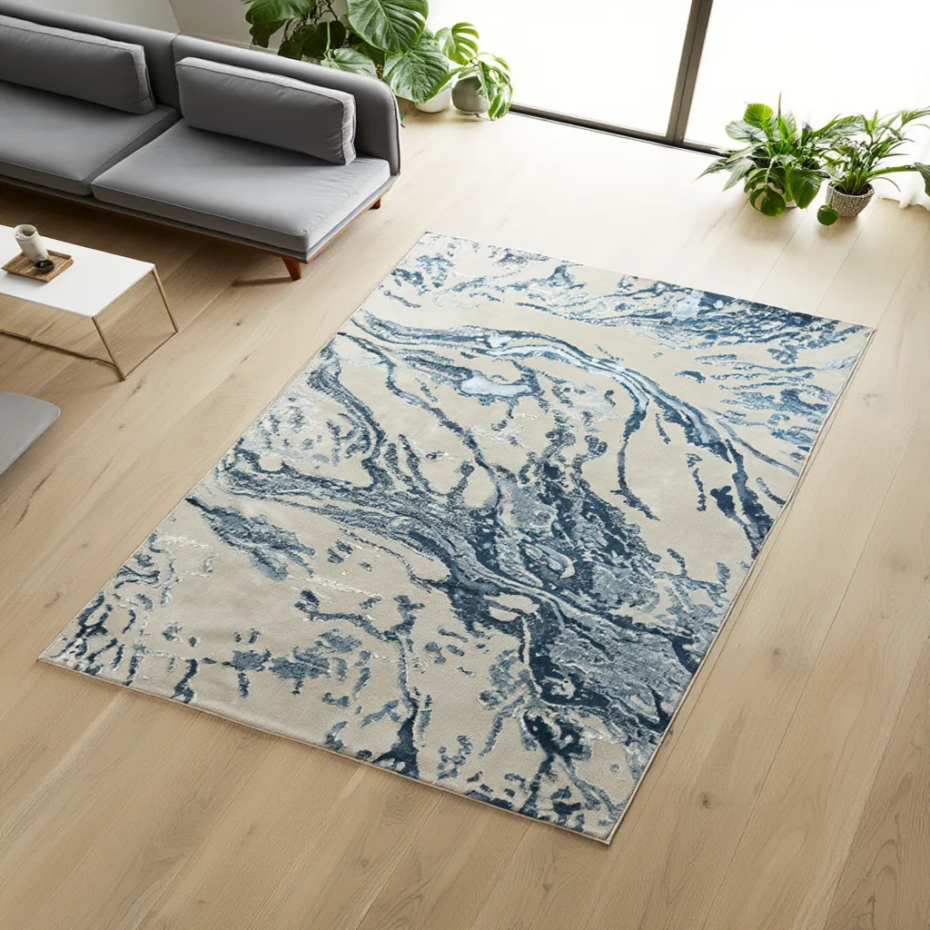 Designer Neutral Rug for Living Room | Platinum UK